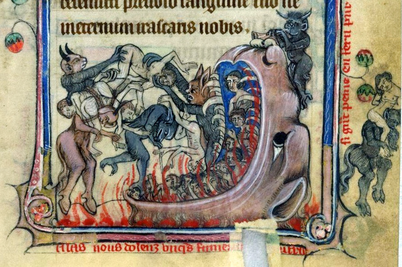 Illustration for article titled Bizarre and vulgar illustrations from illuminated medieval manuscripts